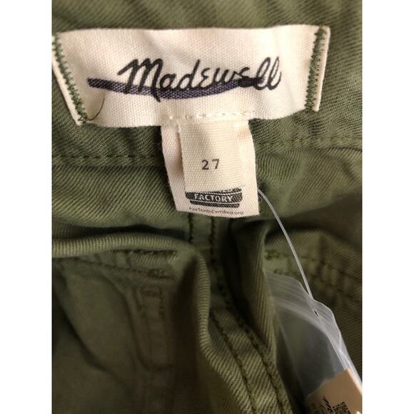 Madewell Griff Pants Superwide Leg Cargo Garment Dye Desert Olive Green NWT 27 - Picture 7 of 11